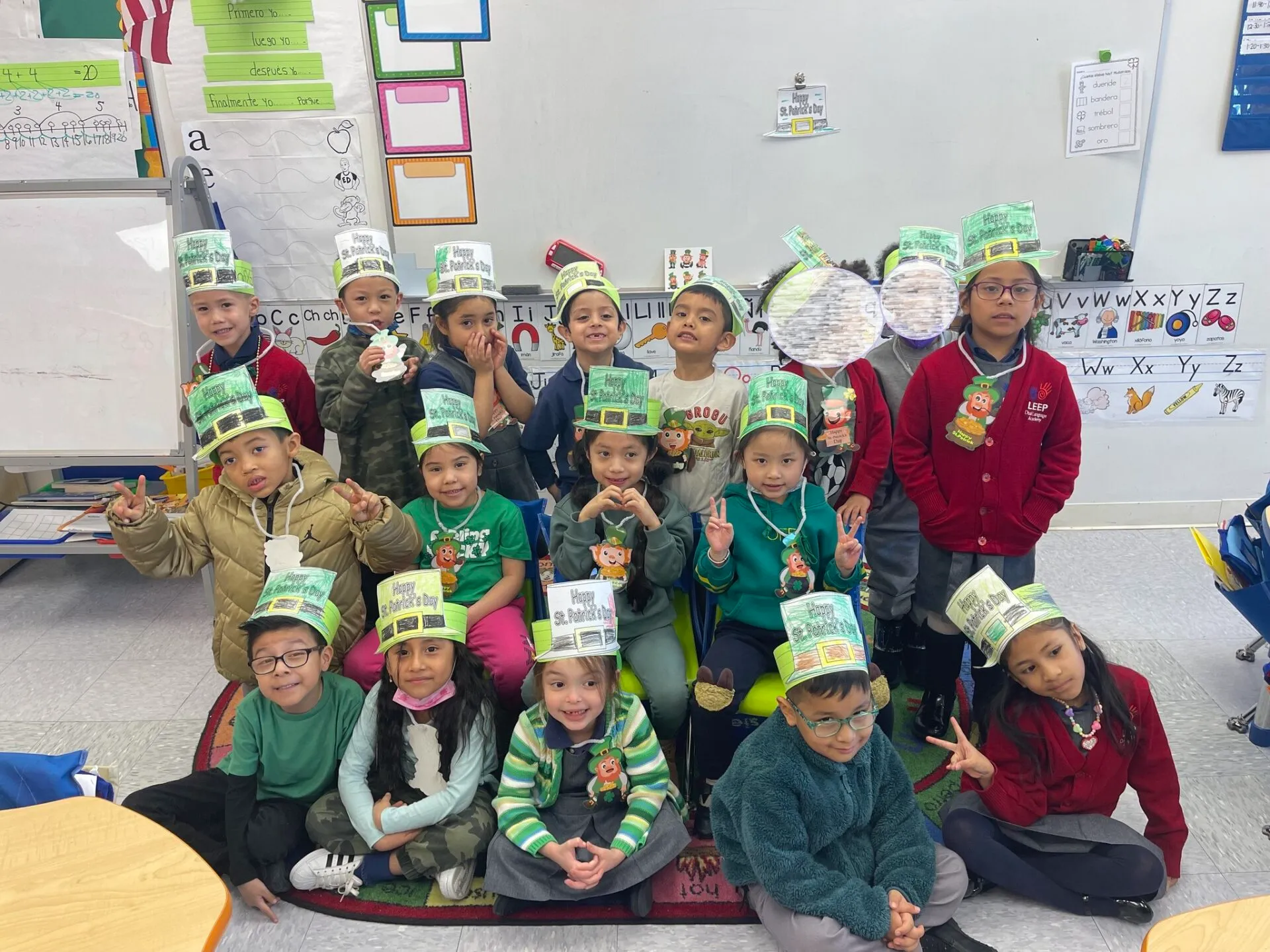 A group of children